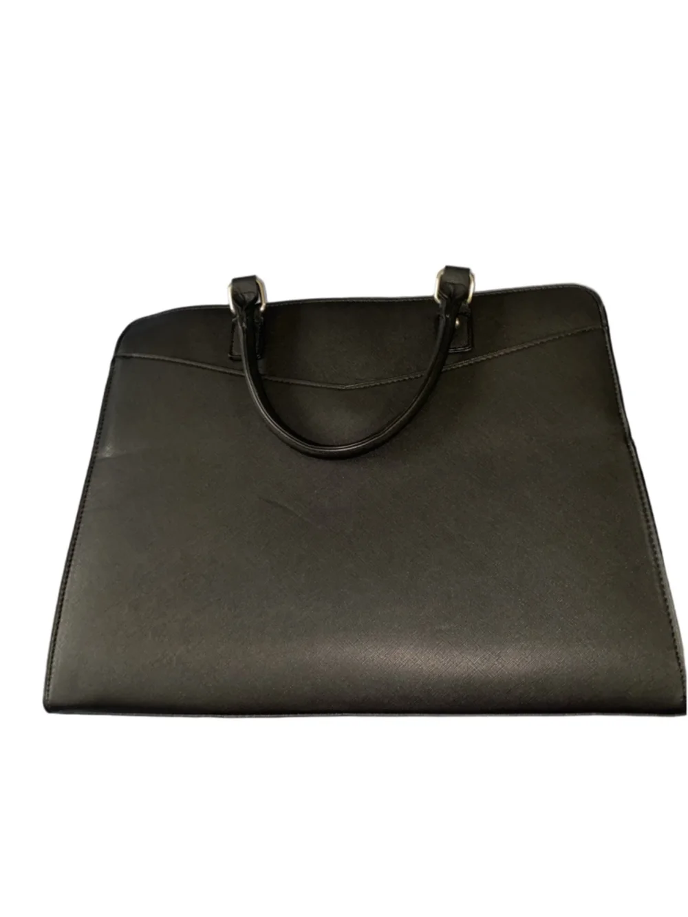 Women's Black Laptop Tote Bag with port wires and cosmetic bag crossbody NWOT